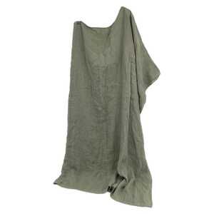 Massimo Dutti Green One Shoulder Maxi Dress | Size XS